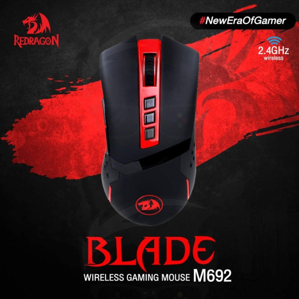 Redragon M692 BLADE Wireless 9-Button Programmable Gaming Mouse Redragon M692 BLADE Wireless 9-Button Programmable Gaming Mouse